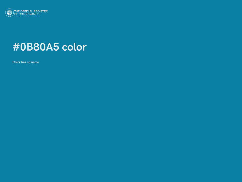 #0B80A5 color image