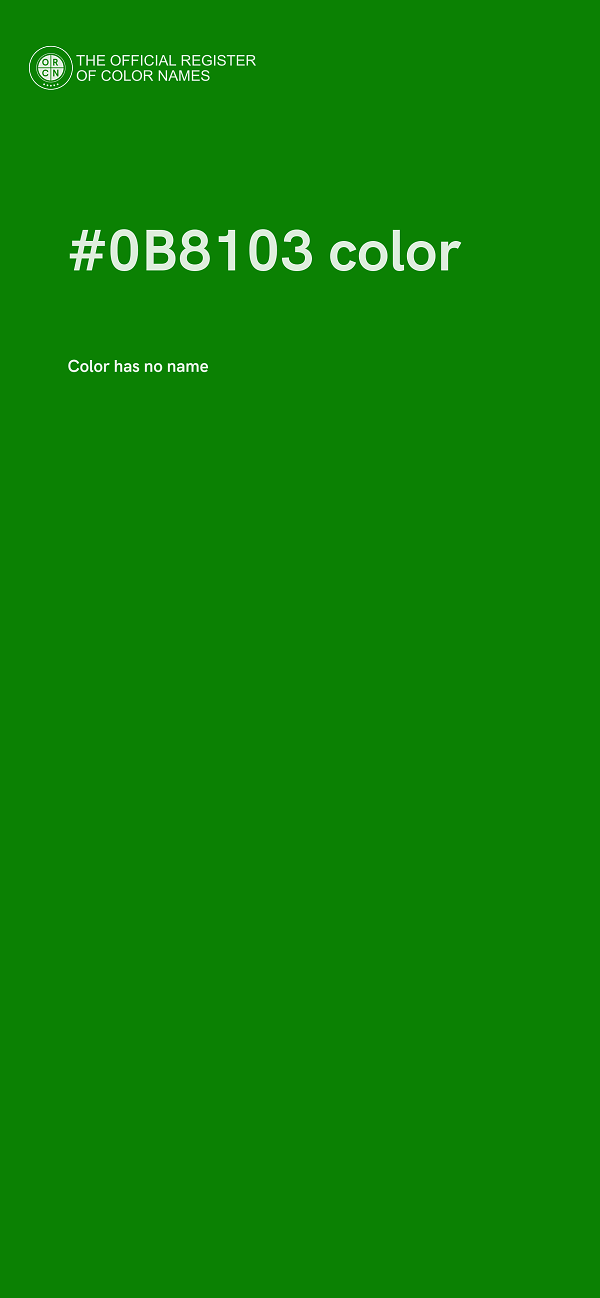 #0B8103 color image