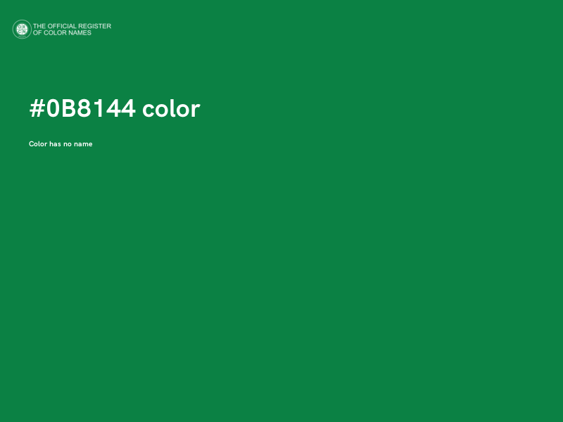 #0B8144 color image