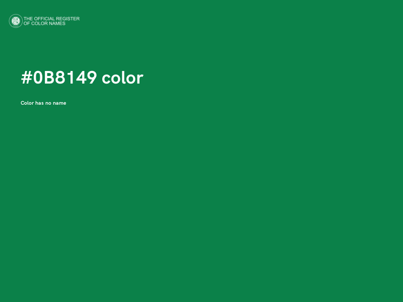 #0B8149 color image