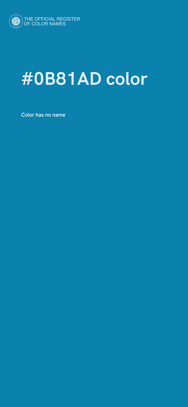 #0B81AD color image