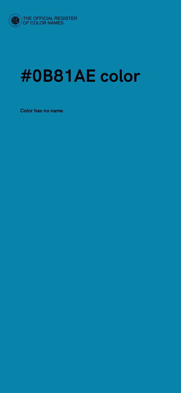 #0B81AE color image
