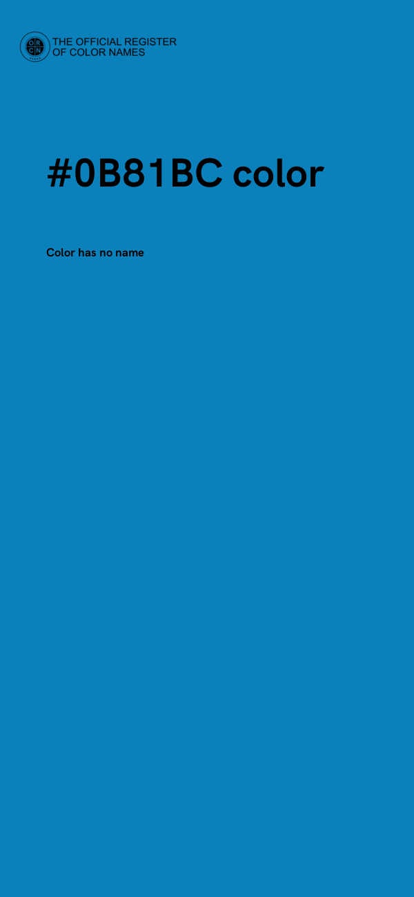 #0B81BC color image