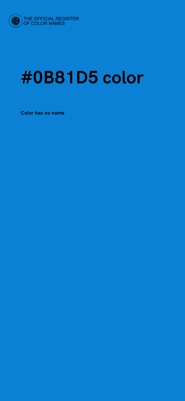 #0B81D5 color image