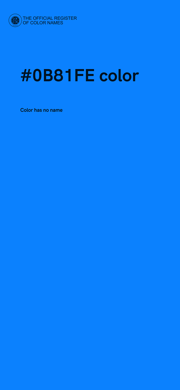 #0B81FE color image