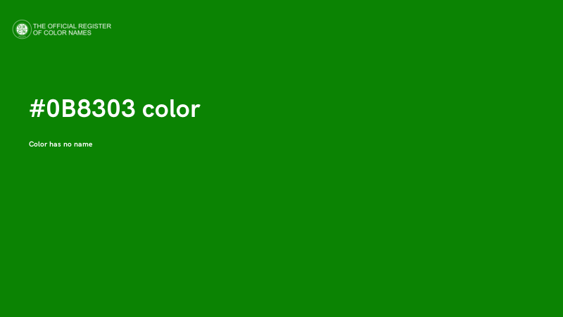 #0B8303 color image