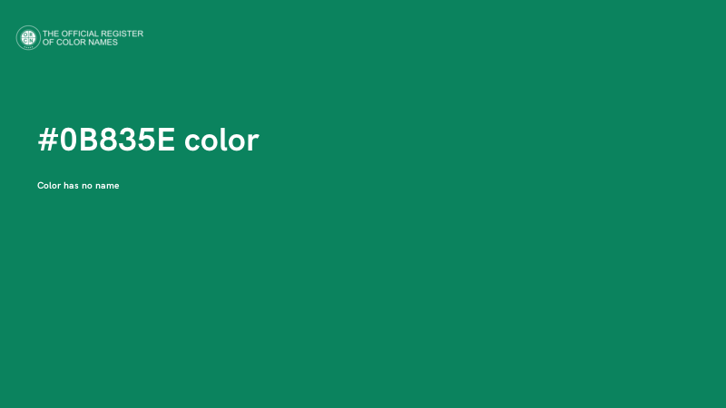 #0B835E color image