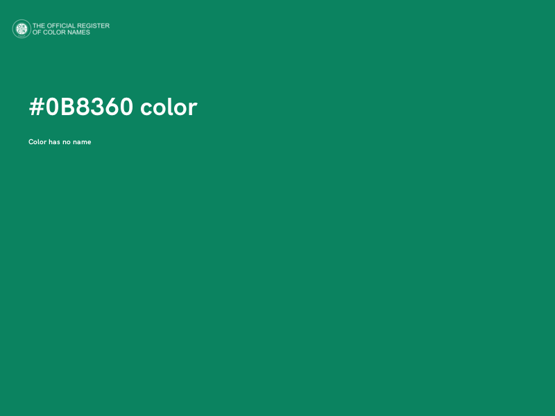 #0B8360 color image