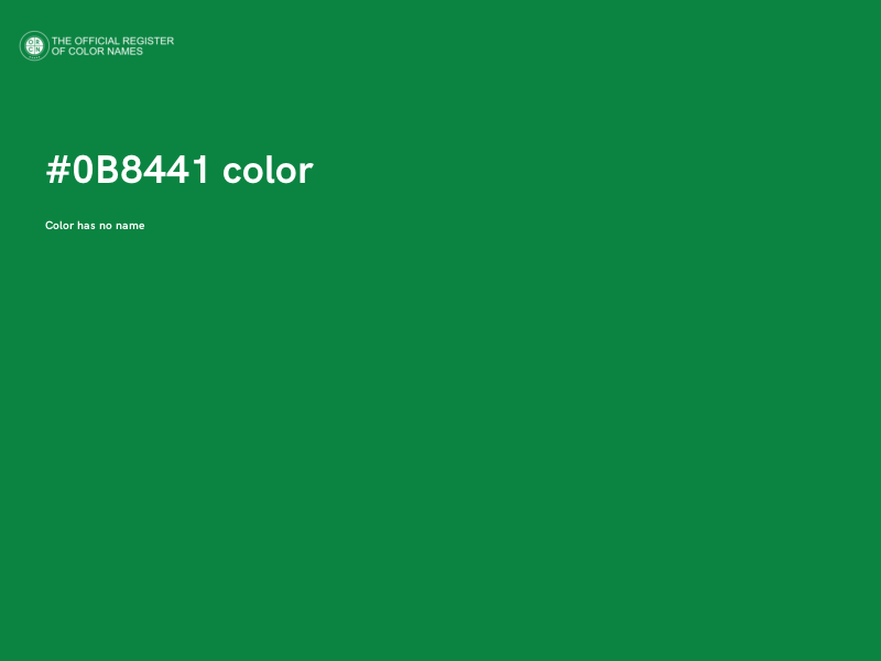 #0B8441 color image