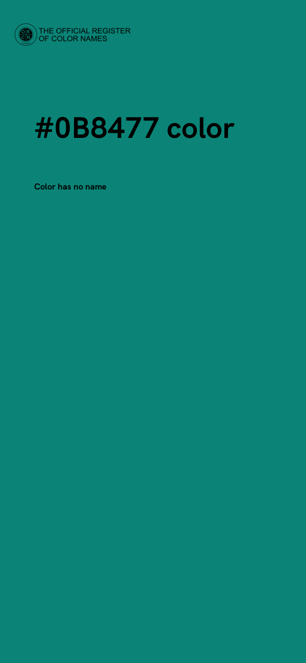 #0B8477 color image