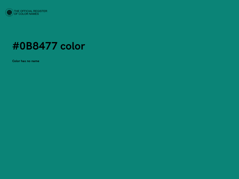 #0B8477 color image