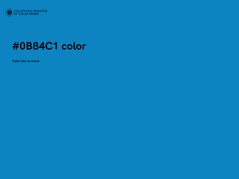 #0B84C1 color image