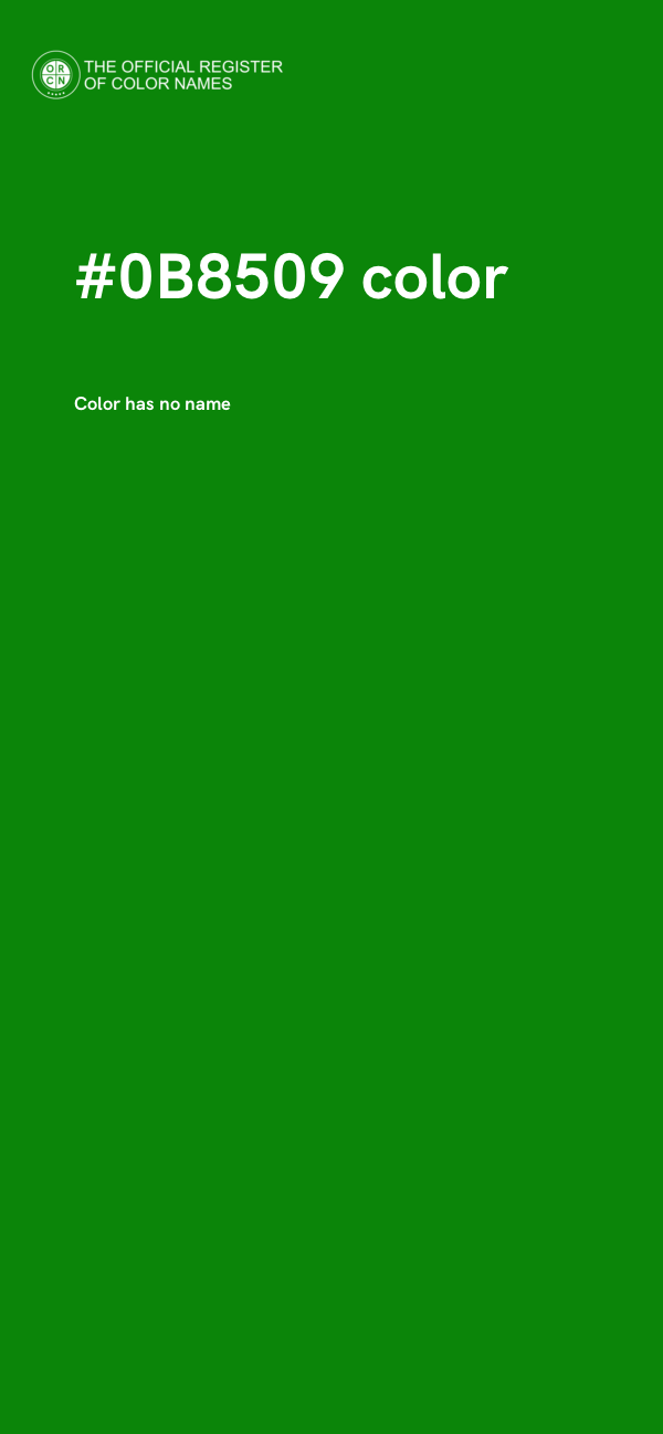 #0B8509 color image