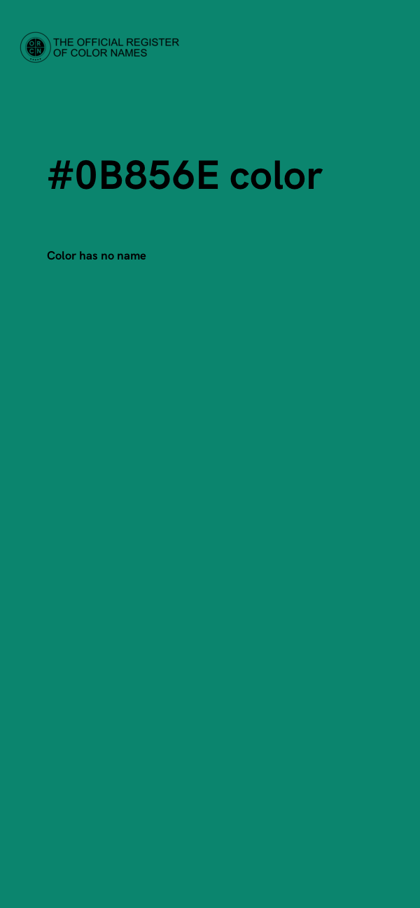 #0B856E color image