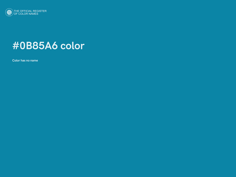 #0B85A6 color image