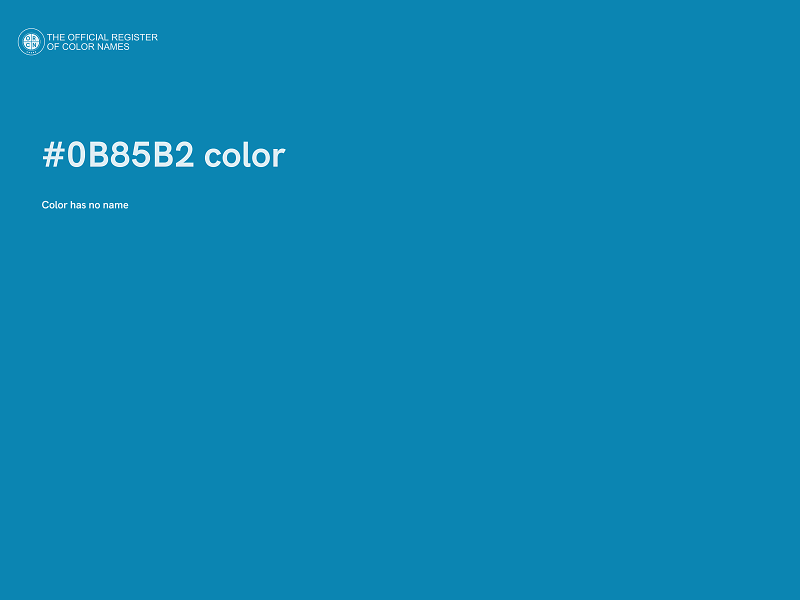 #0B85B2 color image