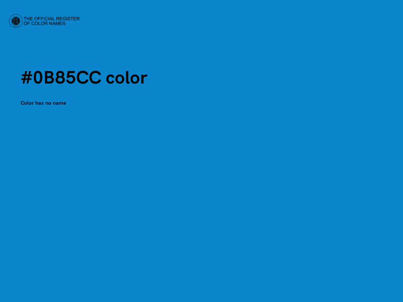 #0B85CC color image