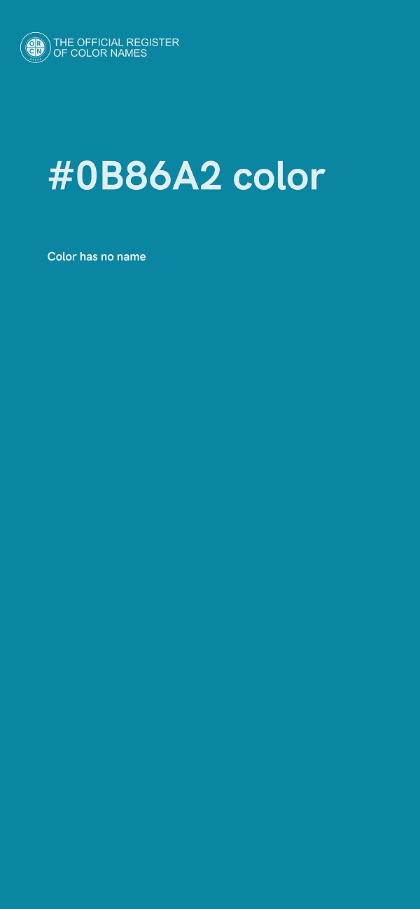#0B86A2 color image