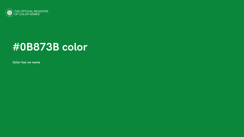 #0B873B color image