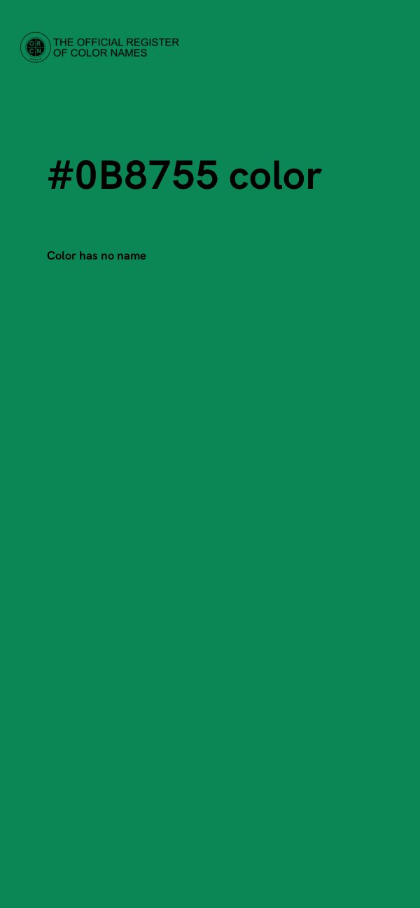#0B8755 color image
