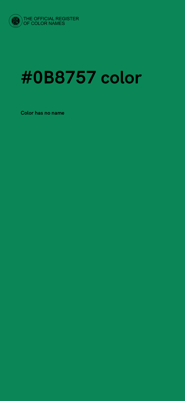 #0B8757 color image