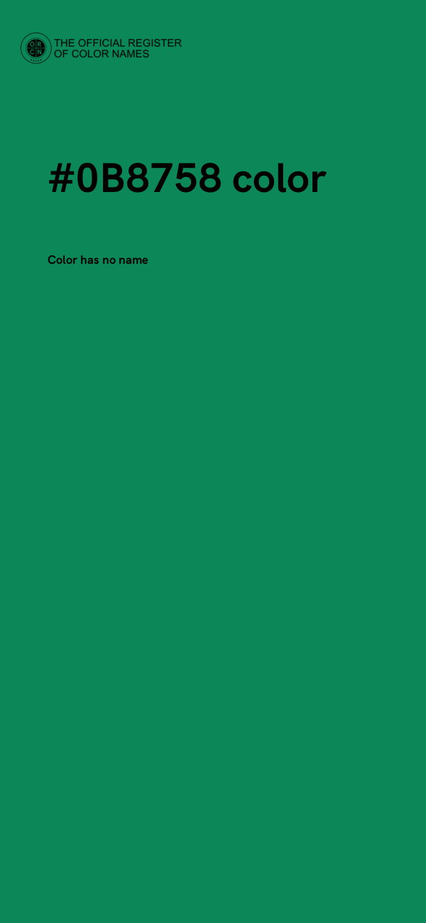 #0B8758 color image