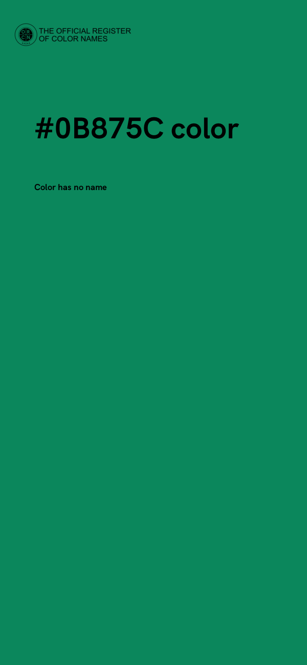 #0B875C color image