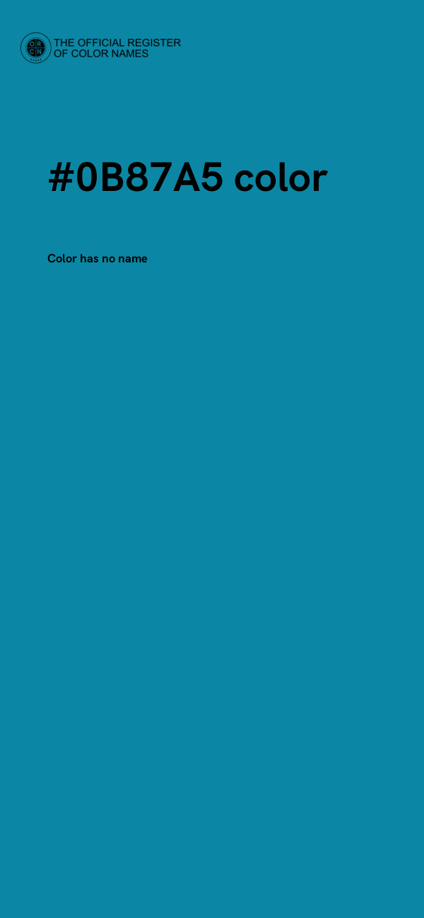 #0B87A5 color image