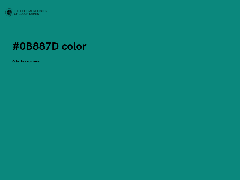 #0B887D color image