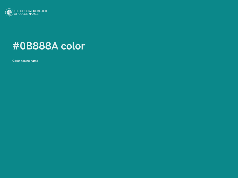 #0B888A color image