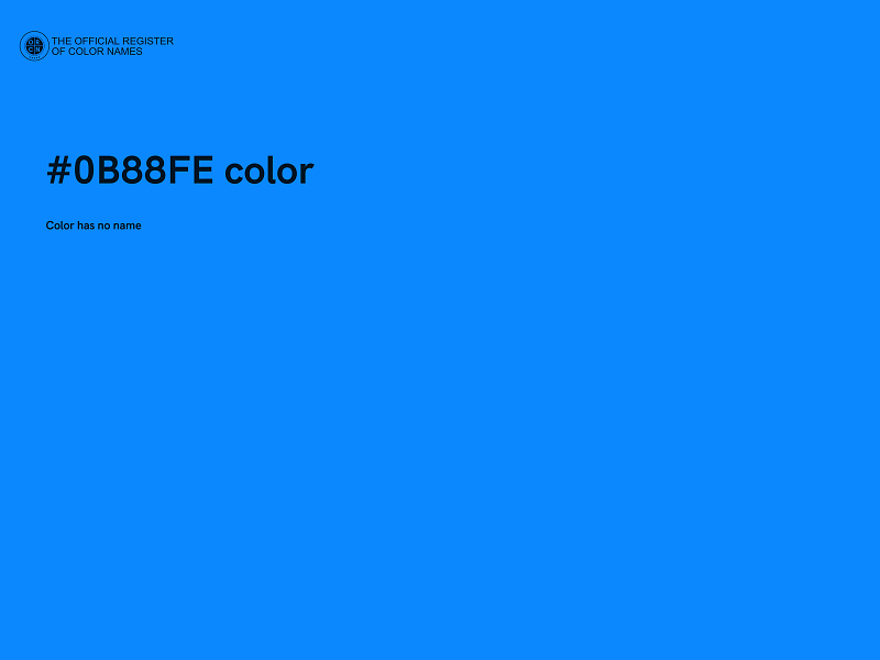 #0B88FE color image