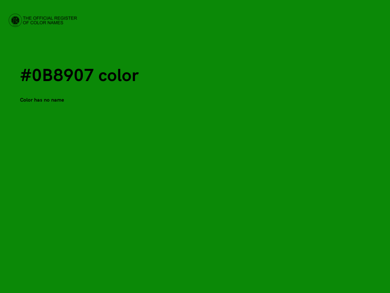 #0B8907 color image
