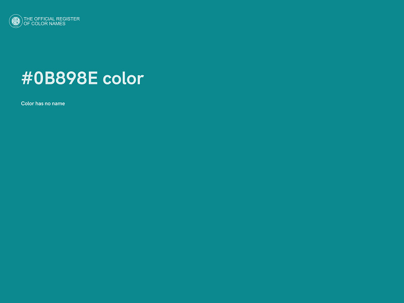 #0B898E color image