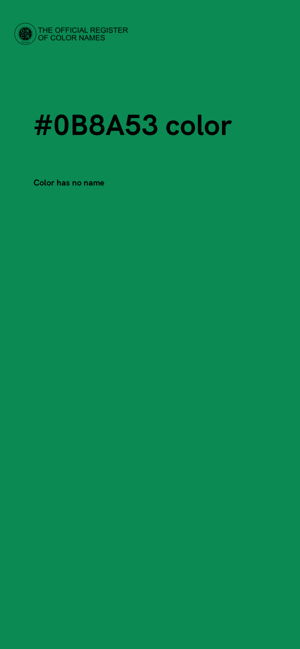 #0B8A53 color image