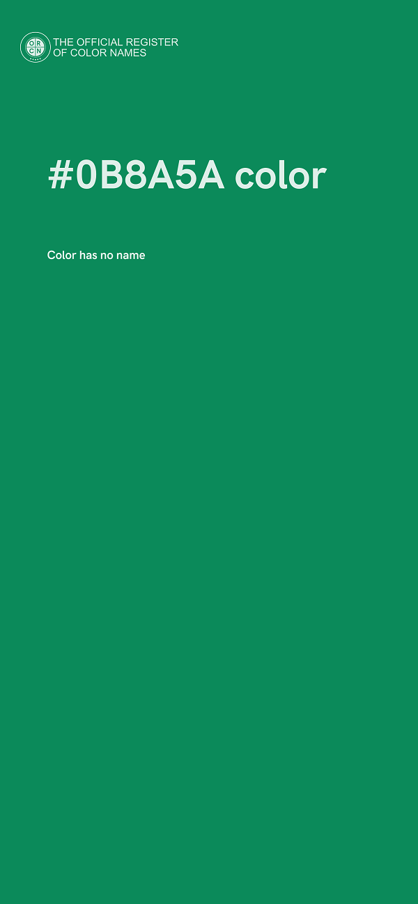 #0B8A5A color image