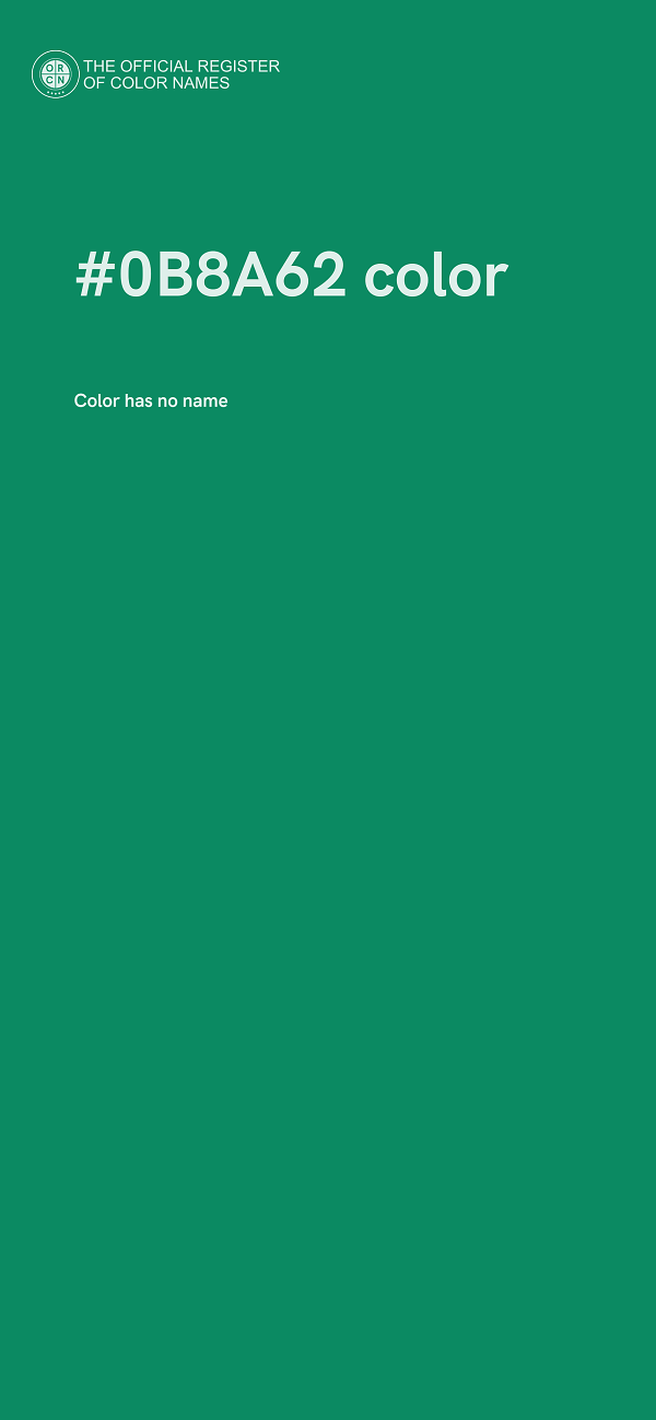 #0B8A62 color image