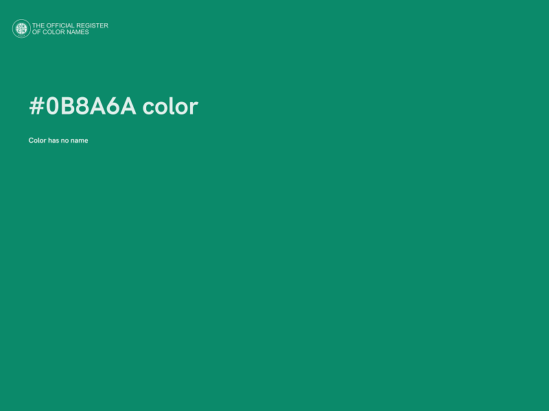 #0B8A6A color image