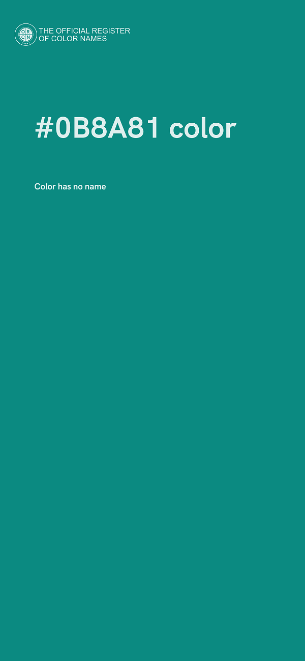 #0B8A81 color image