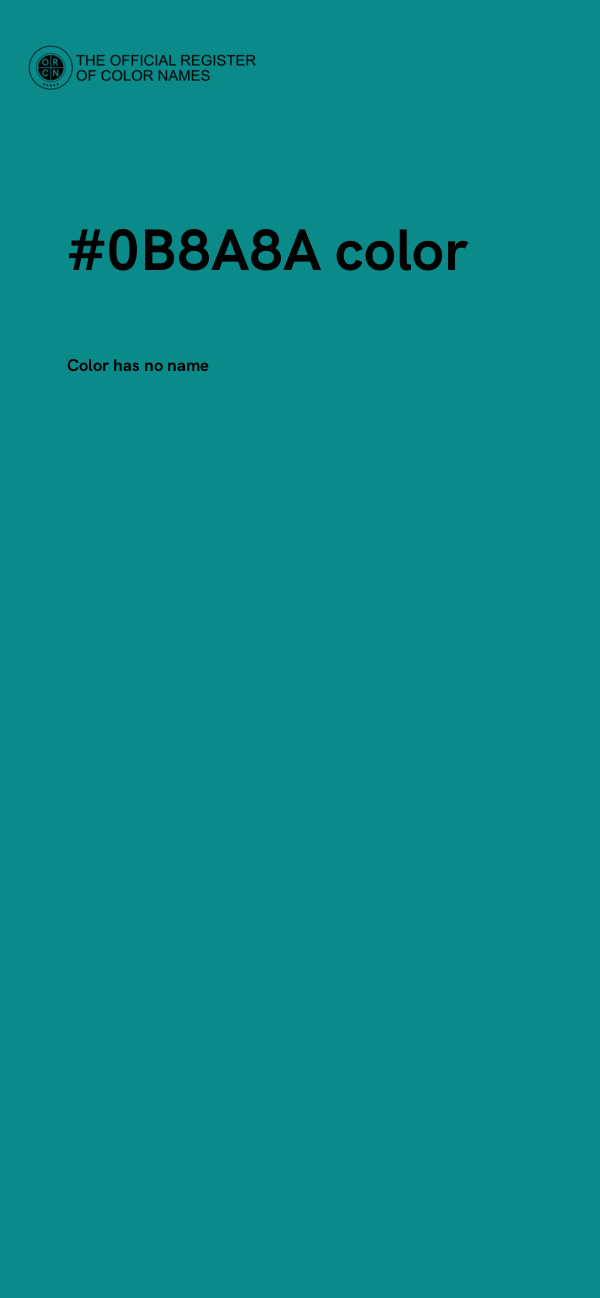 #0B8A8A color image