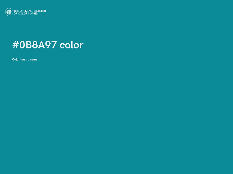 #0B8A97 color image