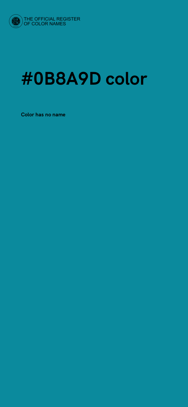 #0B8A9D color image