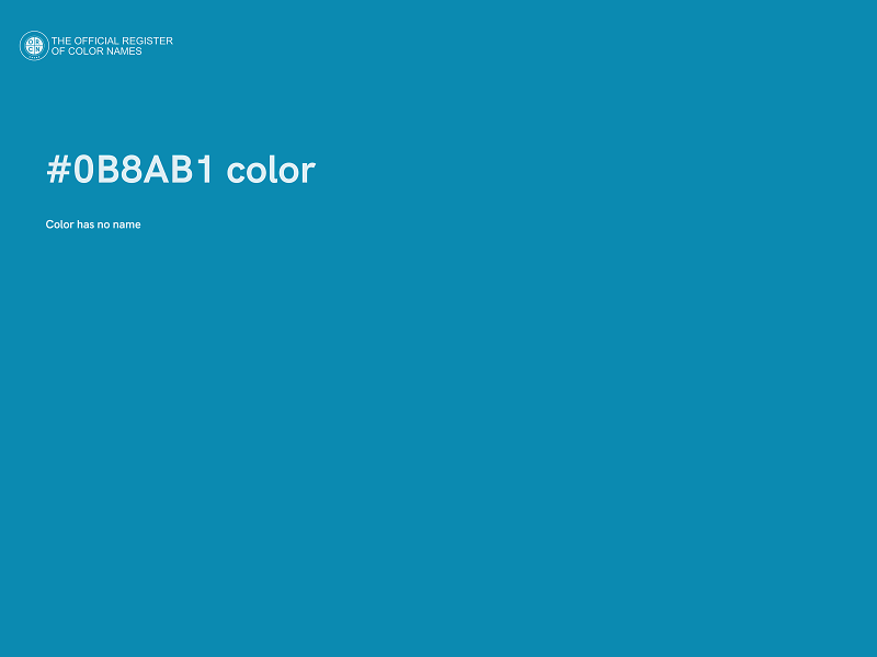 #0B8AB1 color image