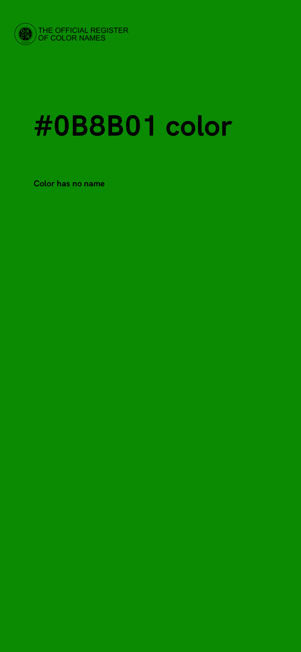 #0B8B01 color image