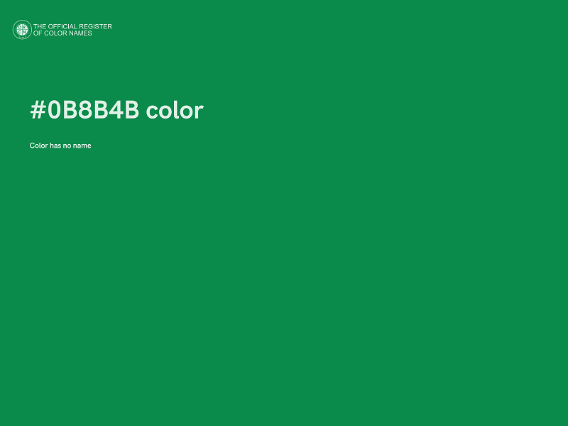 #0B8B4B color image