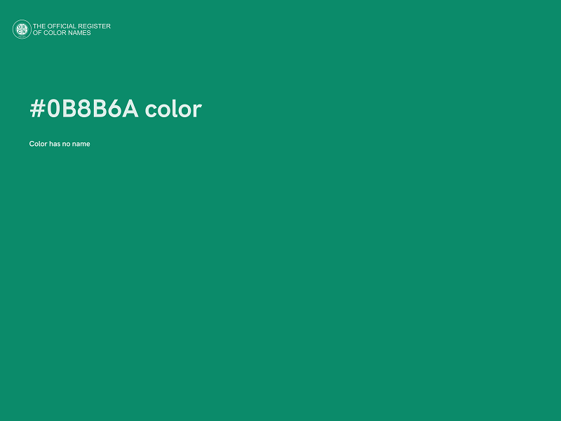 #0B8B6A color image