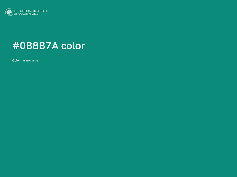 #0B8B7A color image