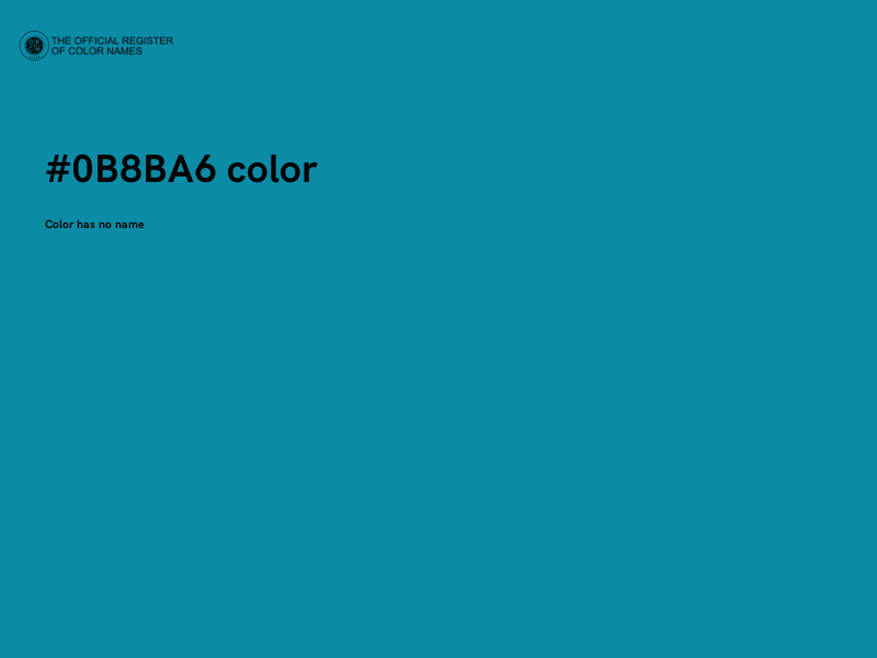 #0B8BA6 color image