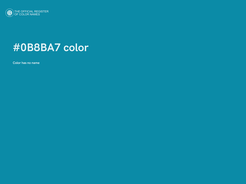 #0B8BA7 color image