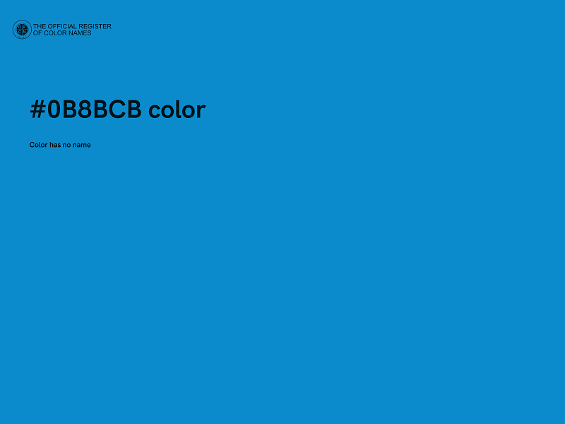 #0B8BCB color image