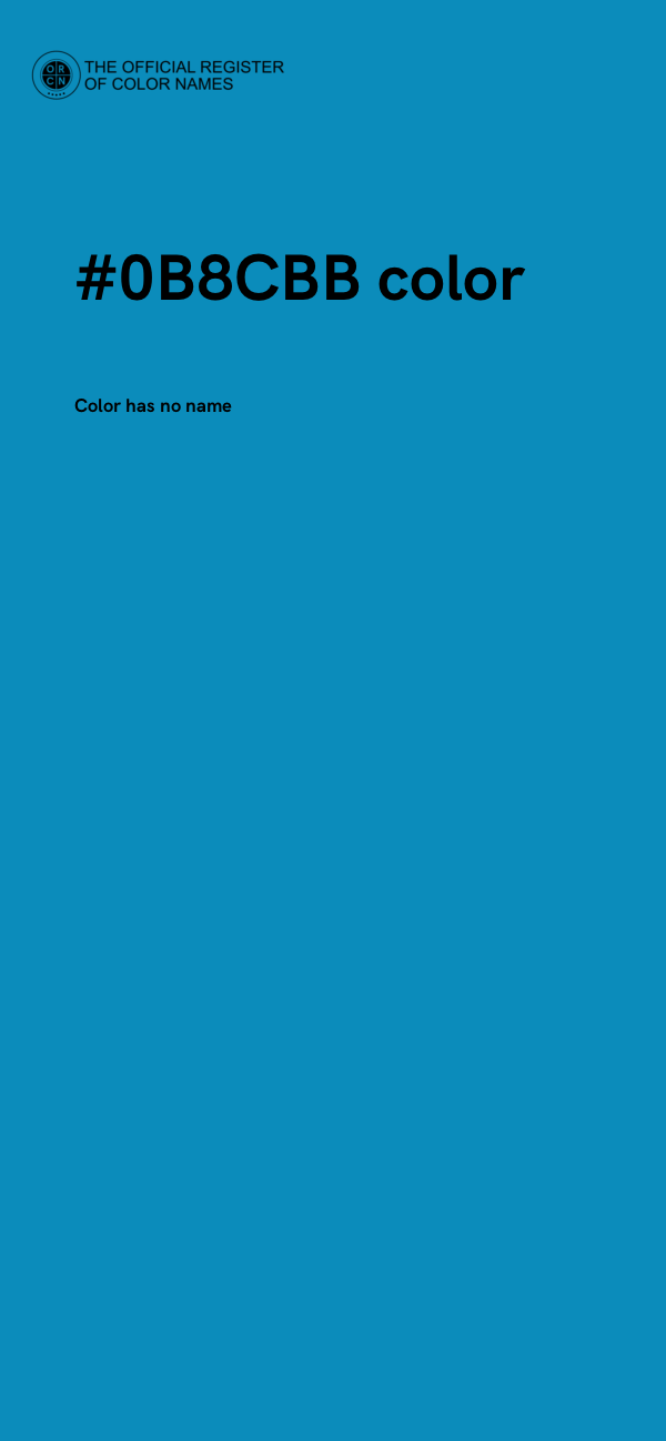 #0B8CBB color image